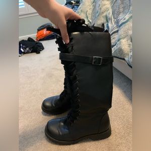 womens boots, calf high, size 9